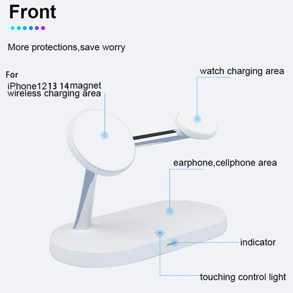 3 in 1 Wireless Charger Stand Magsafe For iPhone , Apple Watch And Airpods