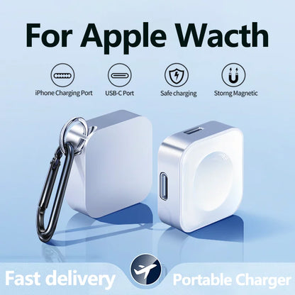 Wireless Watch Charger Type C Lightning Two interfaces For Apple Watch