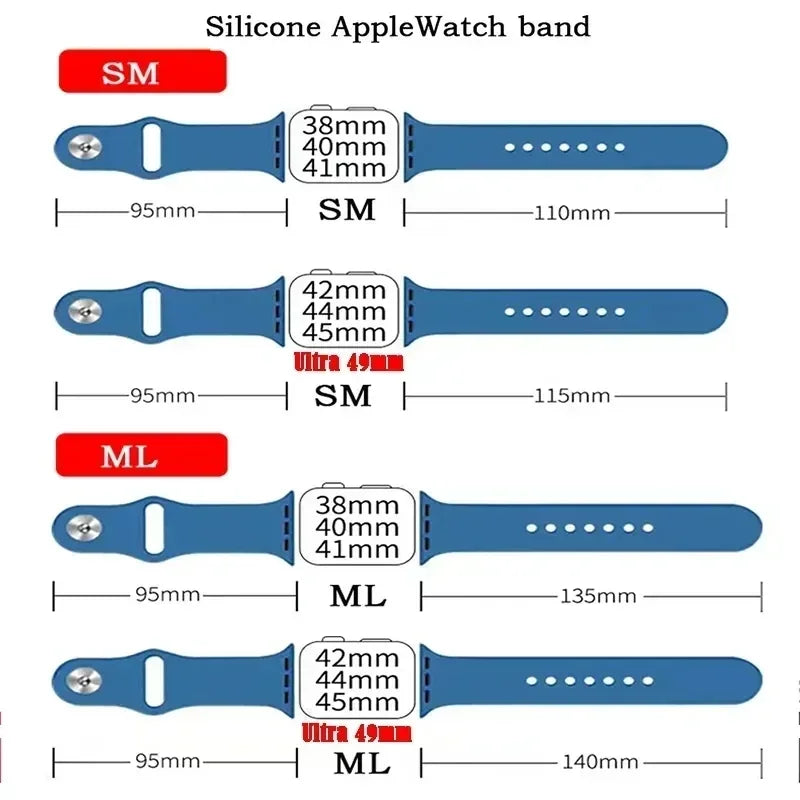 Silicone Strap For apple Watch