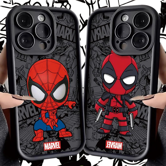 Marvel Superheros Soft Silicone Phone Case for iPhone