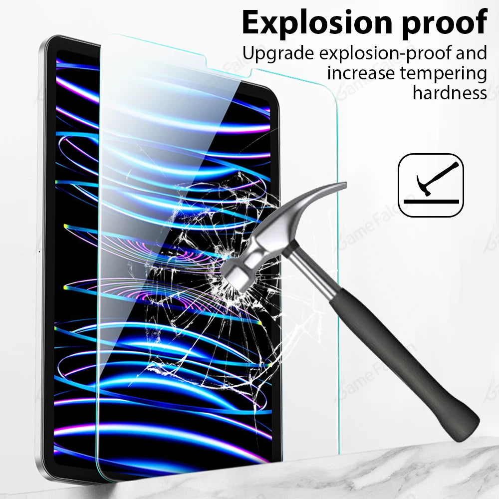 Tempered Glass Screen Protector For Ipad Pro,Air,  7th 8th 9th 10th Gen Mini 6