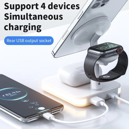 3 In 1 Magnetic Wireless Charging Station For iPhone, Apple Watch And Airpods