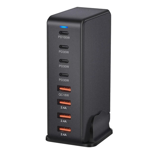 240W Desktop GaN Charger 8-port USB Type C PD Charger Fast Charge 3.0 USB Type C Fast Charger Mobile USB Charger