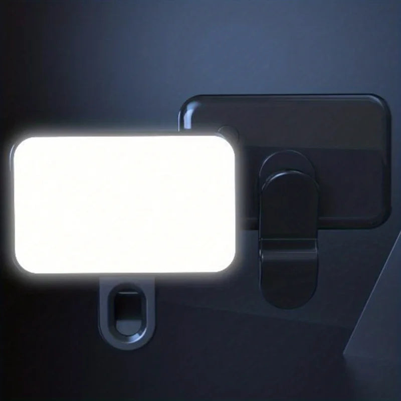 Portable LED Selfie Light With 3 Modes Of Adjustable Brightness & Clip