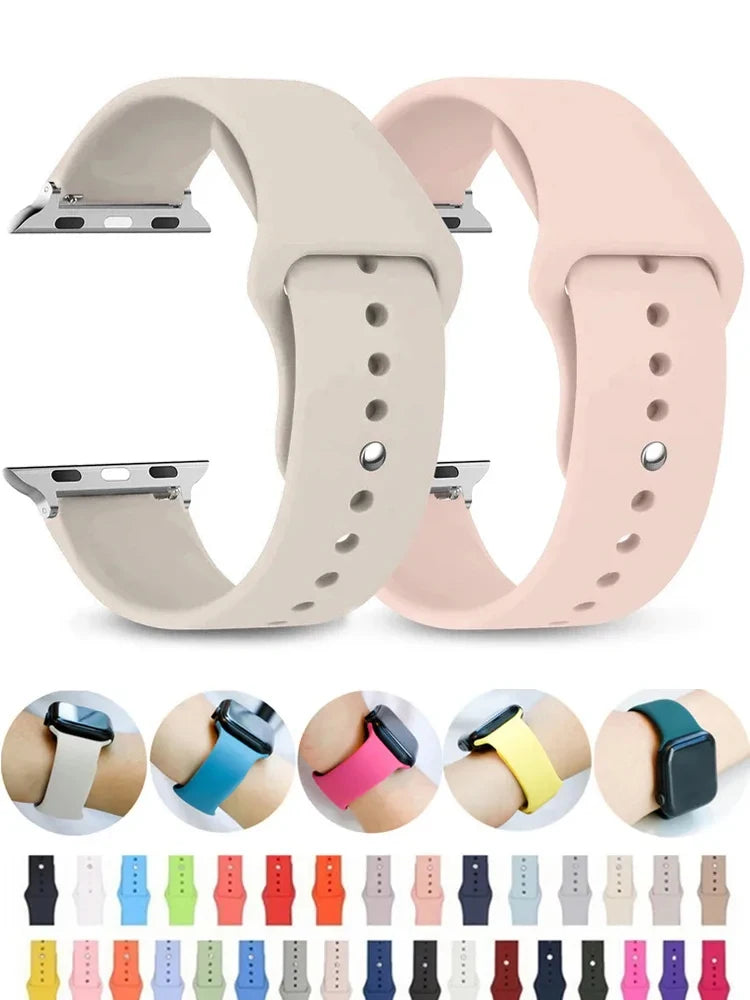 Silicone Strap For apple Watch