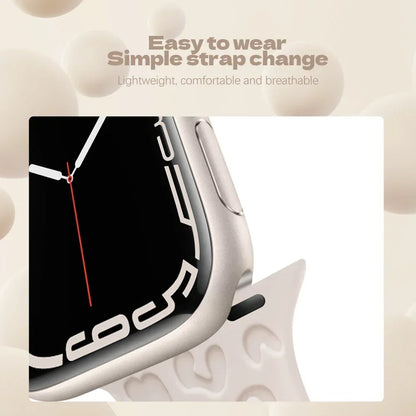 Engraved Silicone Strap For Apple