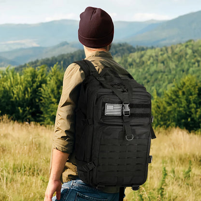 45L 1000D Multipurpose Tactical, Sports, Outdoors, and Daily Backpack