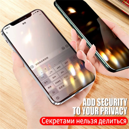 4PCS Privacy Screen Protector Anti Spy Tempered Glass For iPhone