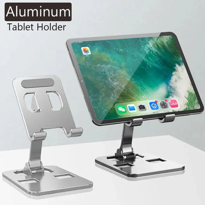 Universal All Aluminum Alloy Portable Tablet Holder For iPad Holder Tablet Stand Mount Adjustable Flexible Mobile Phone Stand