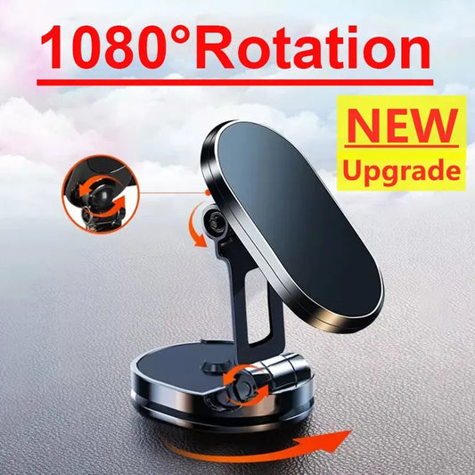 Magnetic Smartphone Foldable Car Phone Holder For iPhone, Samsung, Xiaomi