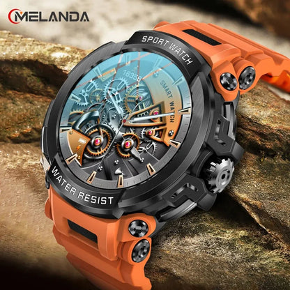 MELANDA 1.5" Bluetooth GPS Sports Smart Watch For Android & IOS