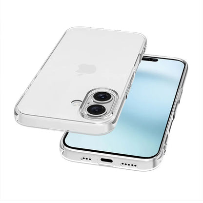 Ultra Thin Silicone Transparent TPU Case For Iphone 16 Models Protective Silicone Crystal Clear Soft Back Cover