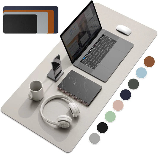 Large Size Office Desk Protector Mat PU Leather Waterproof Mouse Pad Desktop Keyboard Desk Pad