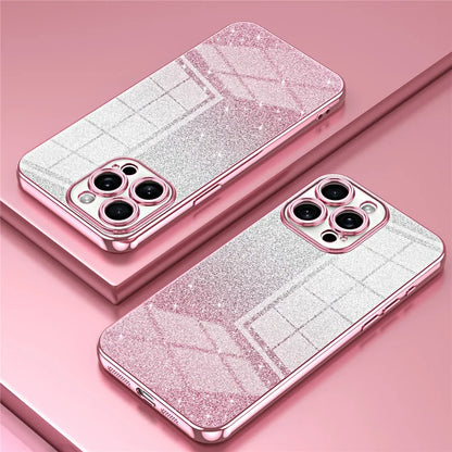 Luxury Plating Glitter Shockproof Phone Case For iPhone