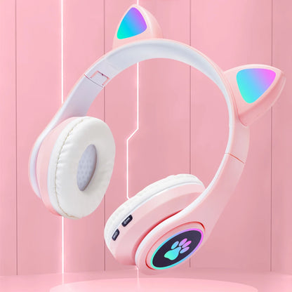 Bluetooth Wireless Headphones With Light Changing Ears