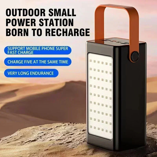 66W 50-100000mAh Power Bank PD20W Portable Fast Charger With Built In Light