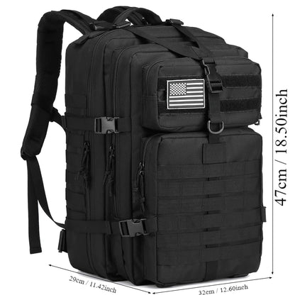 45L 1000D Multipurpose Tactical, Sports, Outdoors, and Daily Backpack