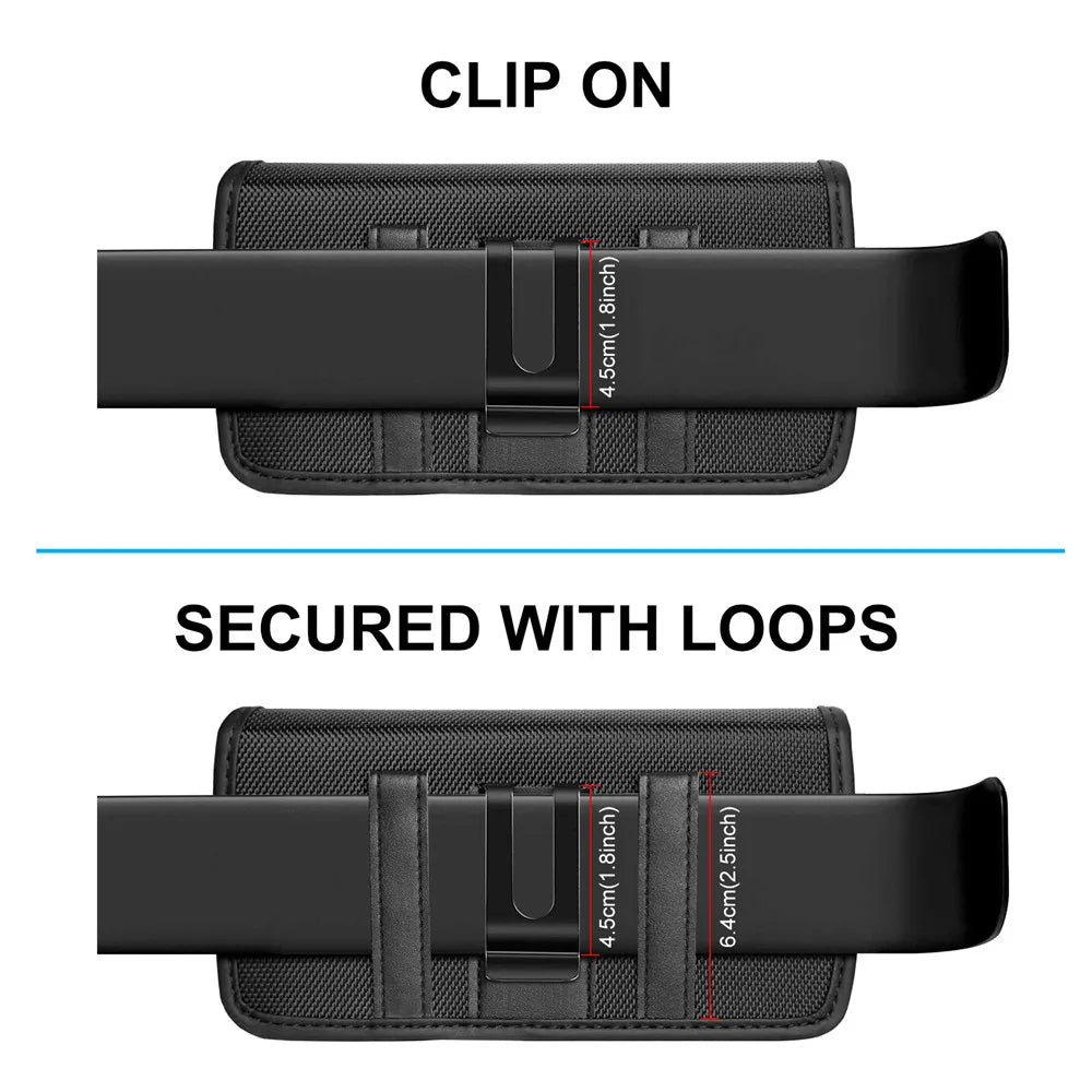 4.7-6.8inch Multifunction Phone Belt Holster Case For iPhone,Samsung Smartphones