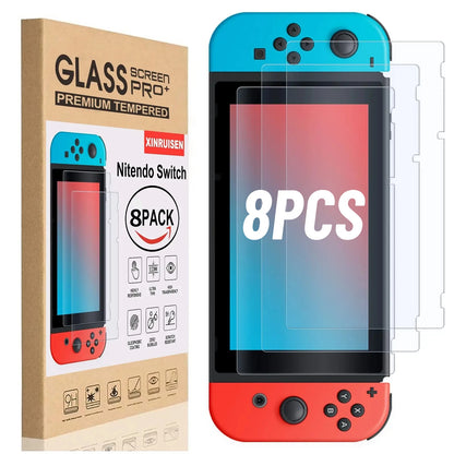 4-8 PCS Tempered Glass Screen Protector For Nintendo Switch & Switch OLED