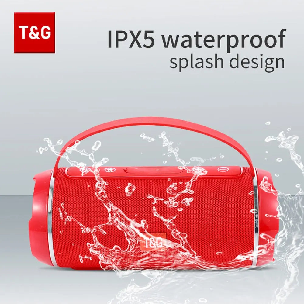 TG Wireless Bluetooth Speaker With Carry Handle Waterproof Subwoofer