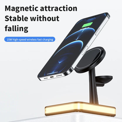 3 In 1 Magnetic Wireless Charging Station For iPhone, Apple Watch And Airpods