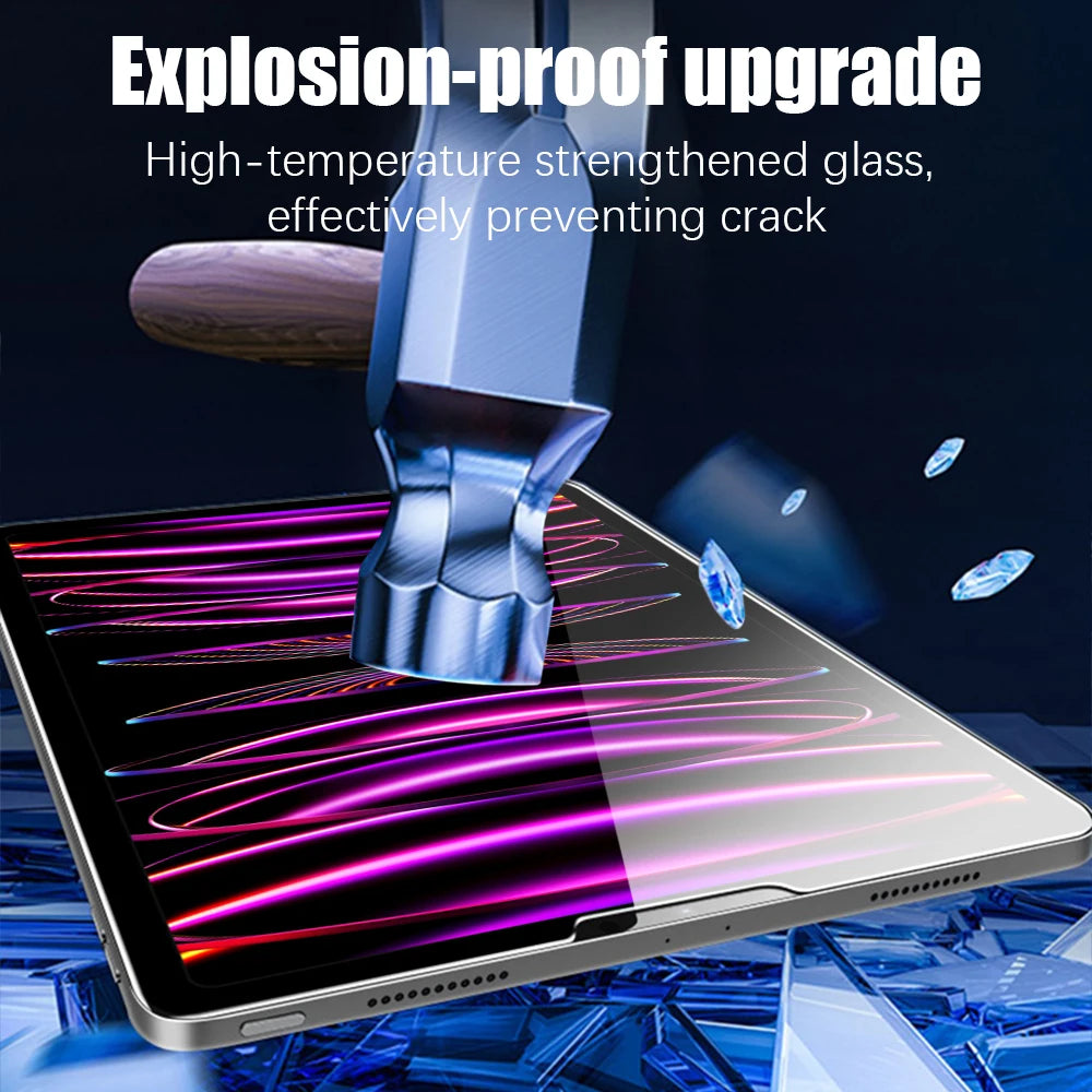 Premium HD Full Screen Tempered Glass Screen Protector For Apple iPads