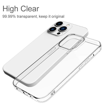 Ultra Thin Clear Silicone Case For iPhone 12,13,14,15